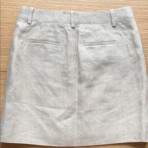 Jcrew Flax Linen zip mini skirt - Picture 7 of 8